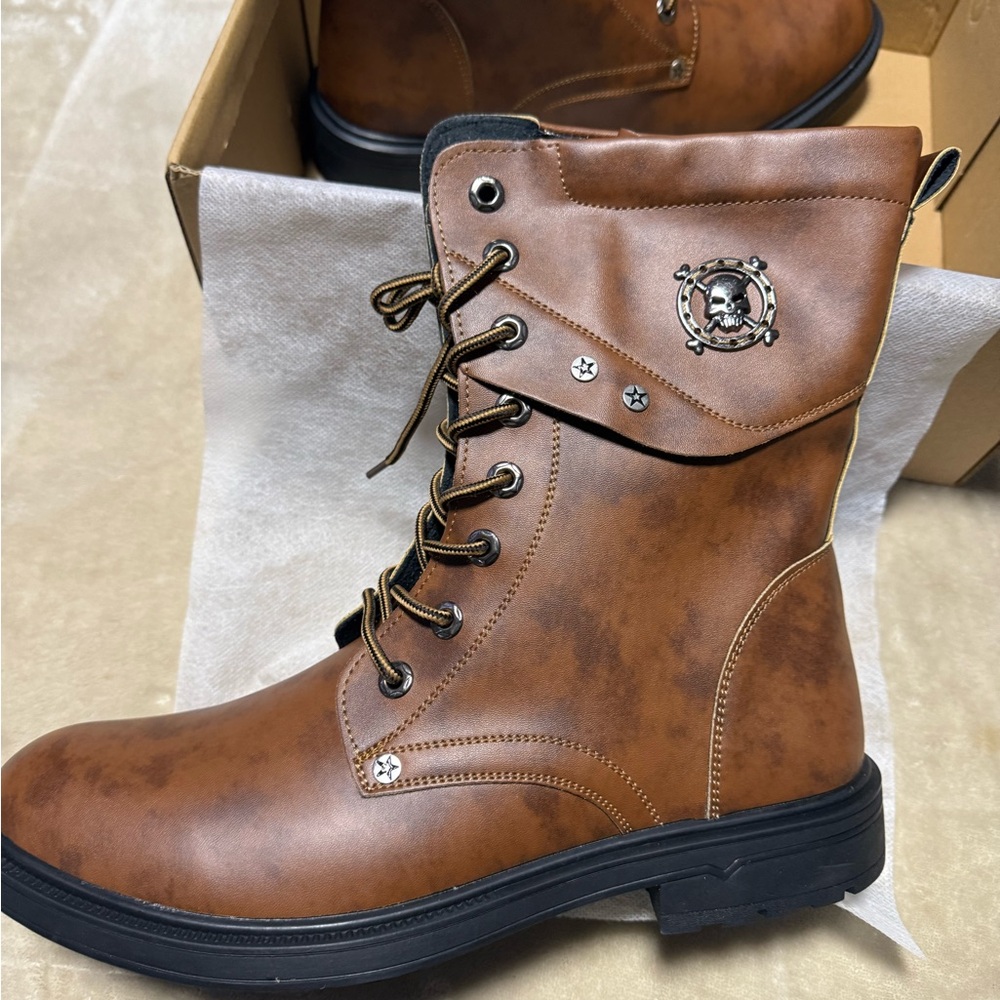 Brown Leather Men's Boots